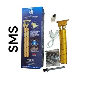 SMS | Professional Hair Clipper Set w USB Charger | Gold | Grooming